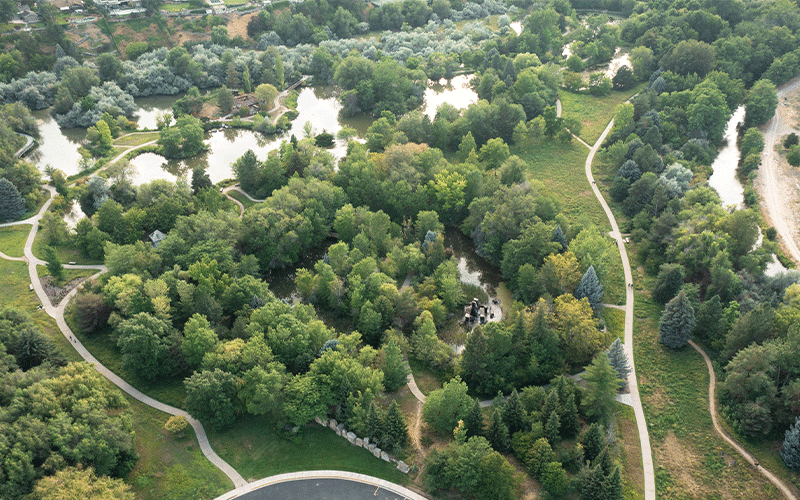 Kathryn Albertson park Arial shot